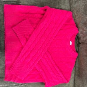 a new day Pink Cable-Knit Crew Neck Sweater